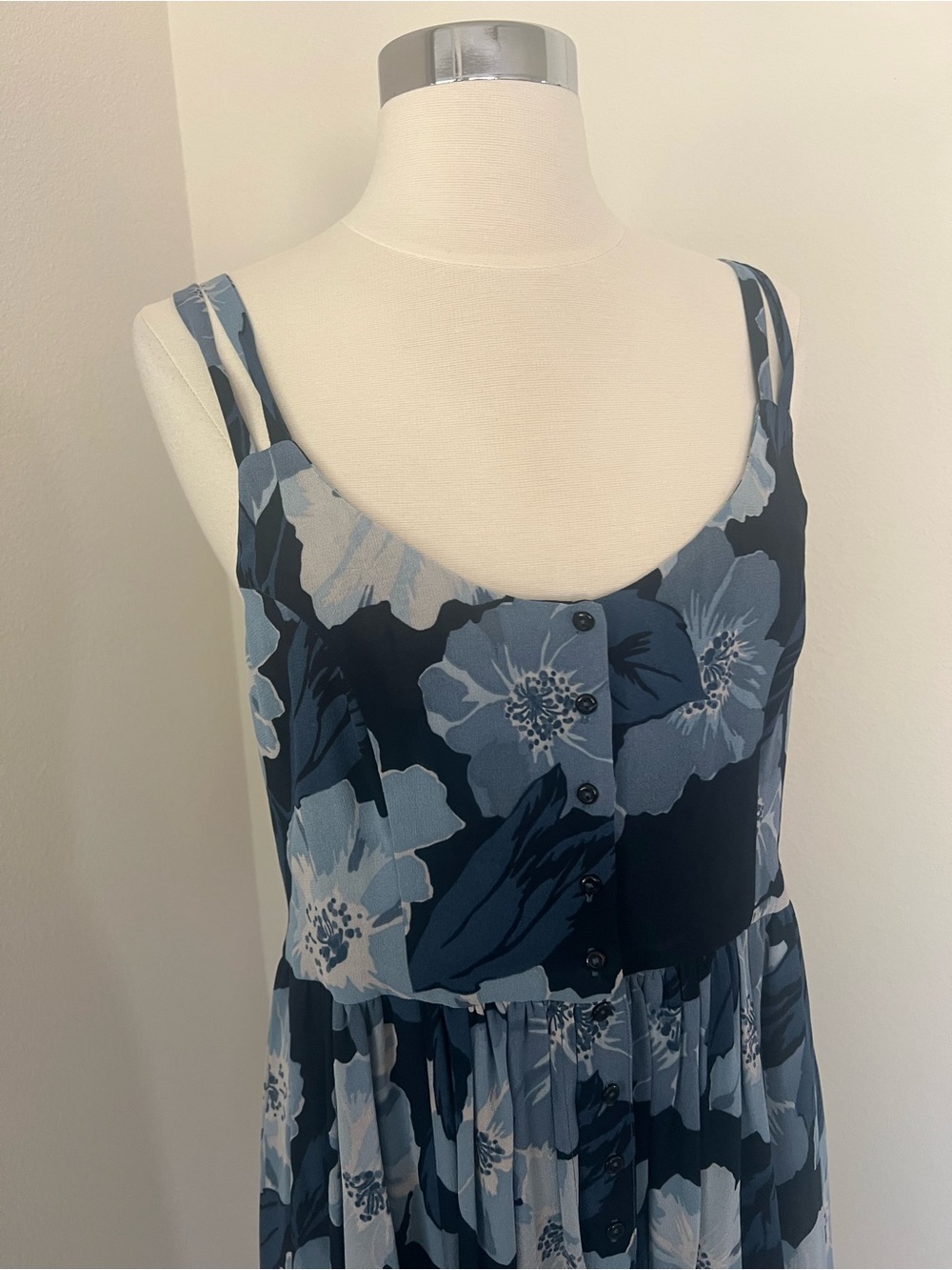 NWT Christy Dawn The Nicks Dress Hibiscus Blue M - Picture 5 of 10